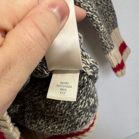 Roots Cabin Knit Sweater – Gray Marled Pullover – 2T Toddler – Button Shoulder - Picture 5 of 6